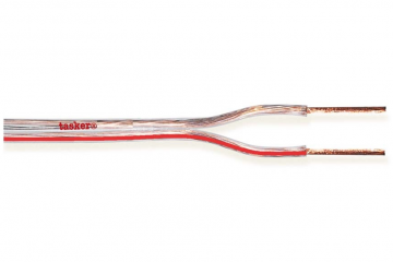 Divisible transparent flat cable 2x2.00 CCA