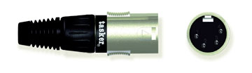 XLR 4 Pin Male connector