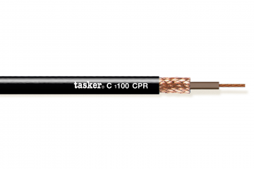 Red copper braided shielded cable 1 x 1,00 - CPR