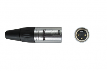 XLR 3 Pin Male Connector - Gold plated contacts